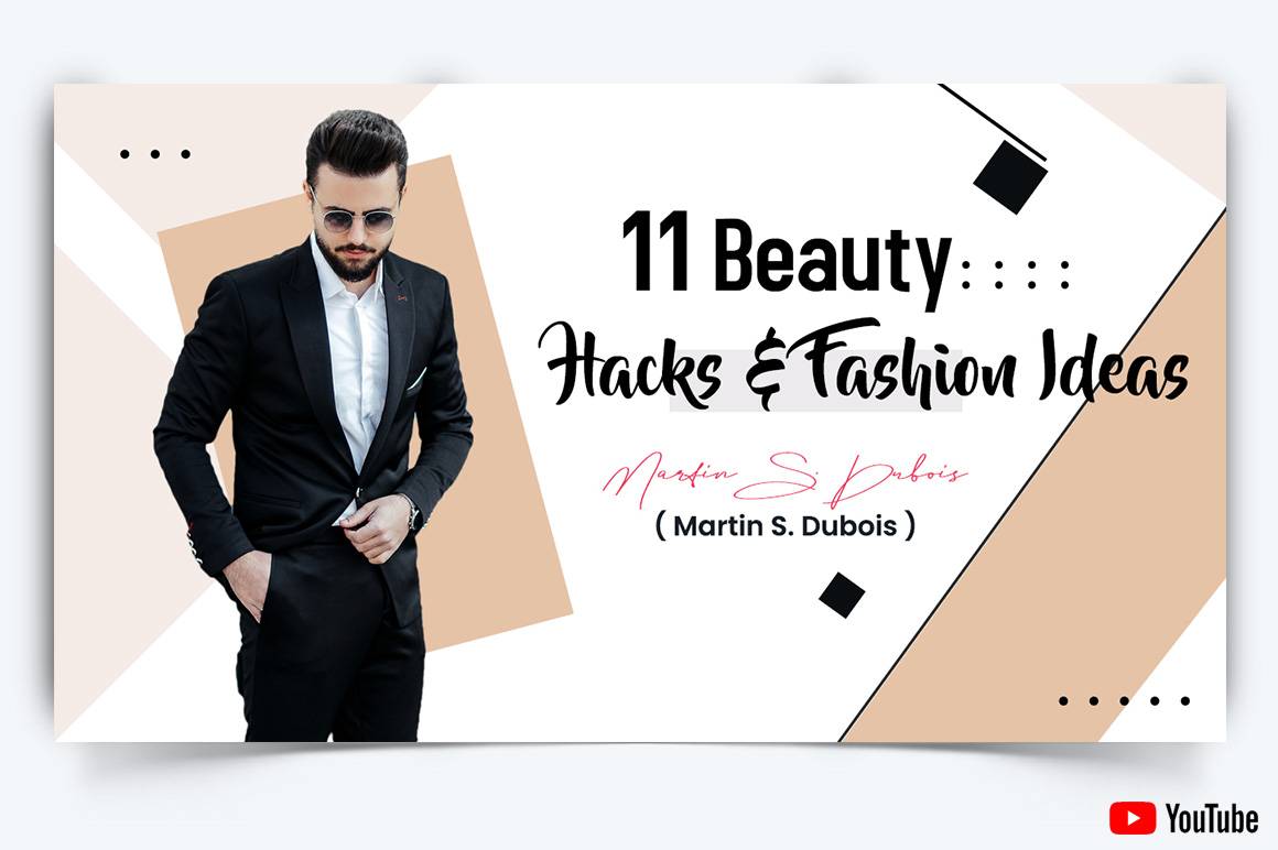 Fashion YouTube Thumbnail Design Template-24