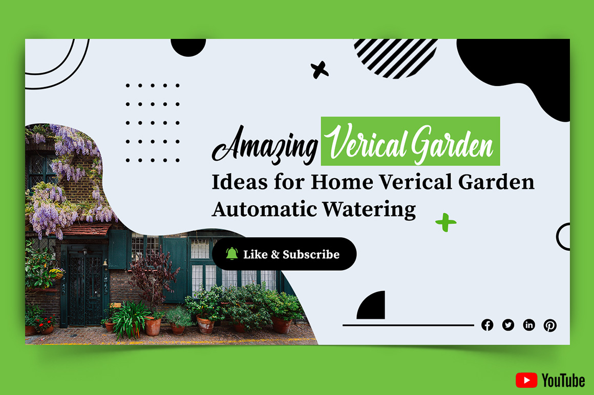 Home Gardening YouTube Thumbnail Design Template-02