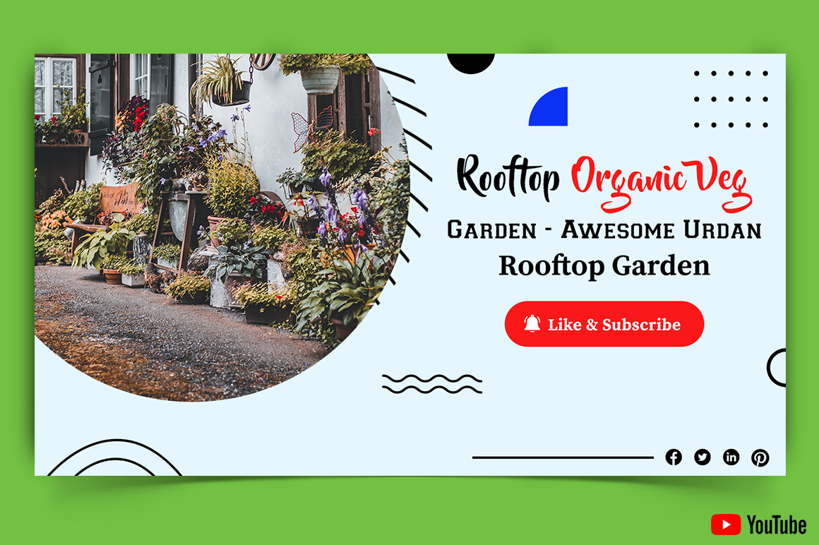 Home Gardening YouTube Thumbnail Design Template-04