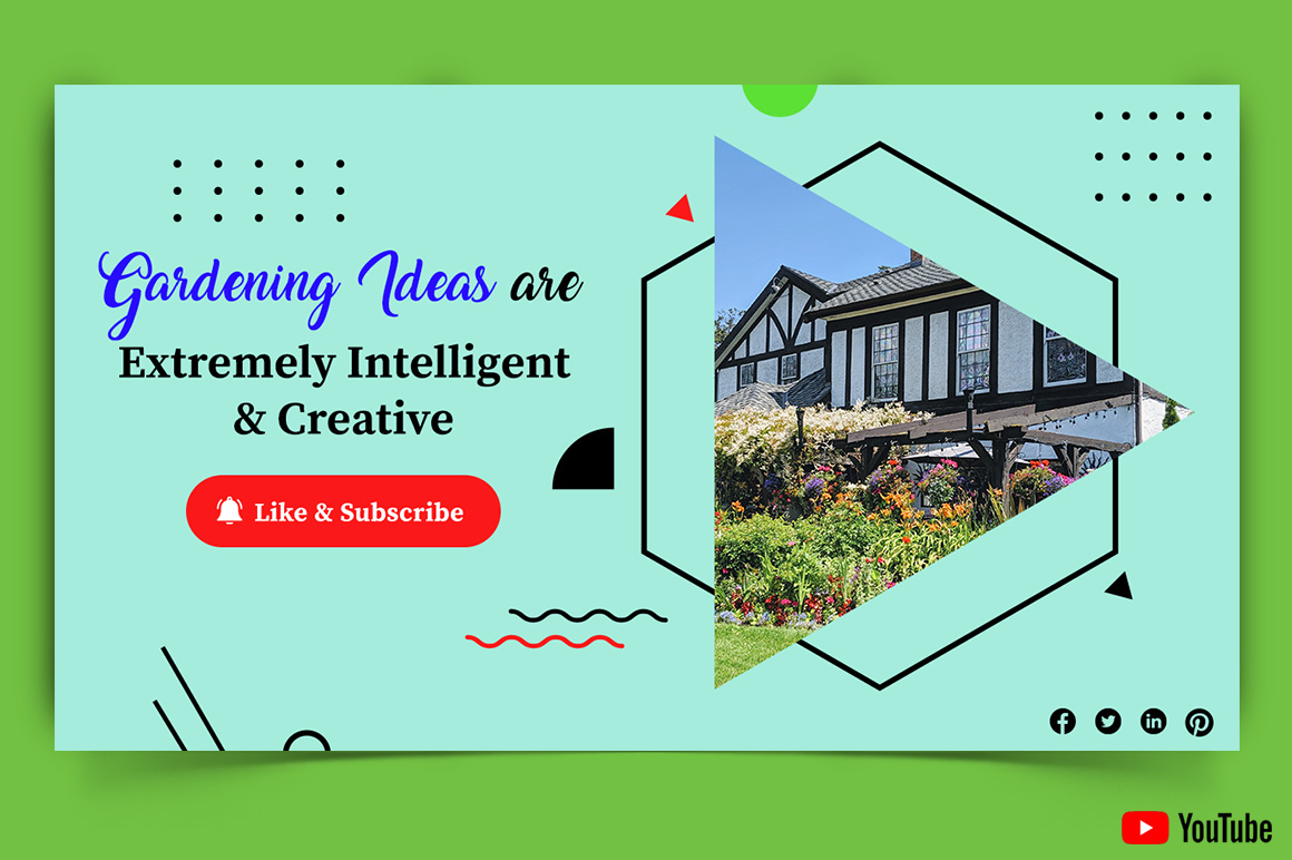 Home Gardening YouTube Thumbnail Design Template-05