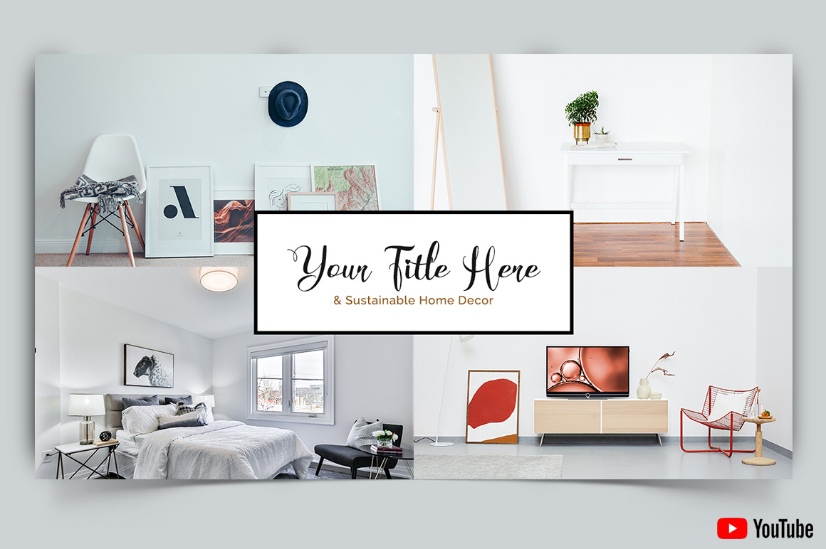 Interior Minimal YouTube Thumbnail Design Template-08