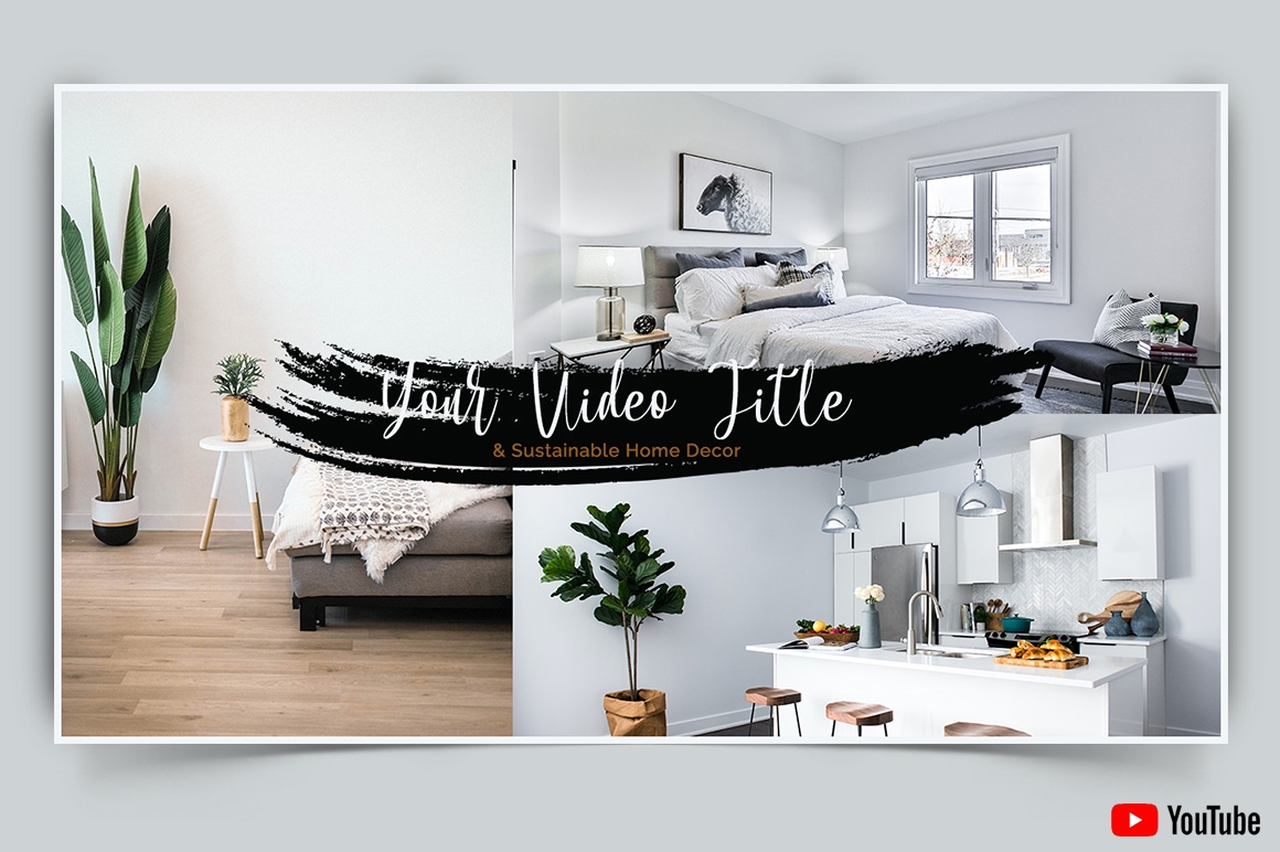 Interior Minimal YouTube Thumbnail Design Template-10