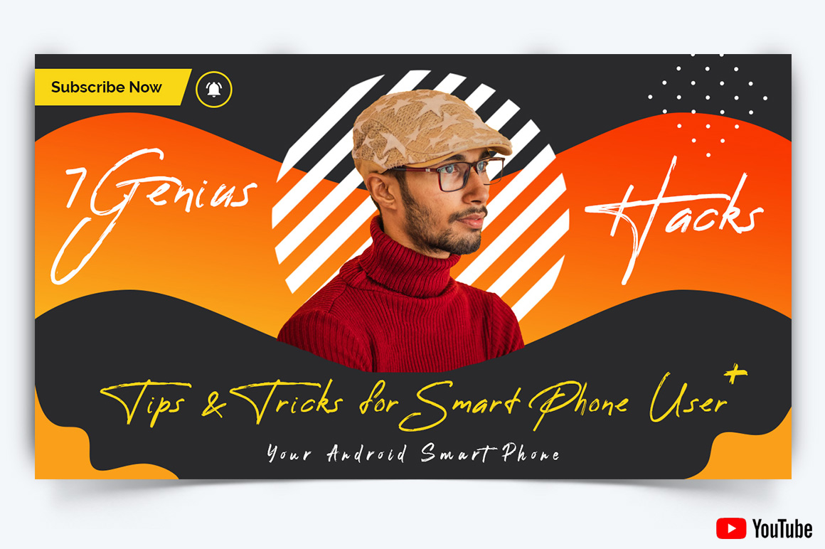 Mobile Tips Tricks YouTube Thumbnail Design Template-03