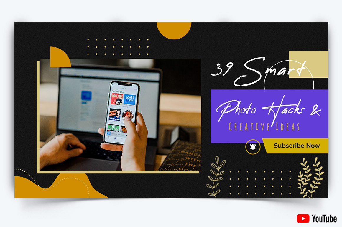 Mobile Tips Tricks YouTube Thumbnail Design Template-10