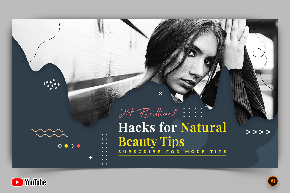 Beauty Tips YouTube Thumbnail Design -07