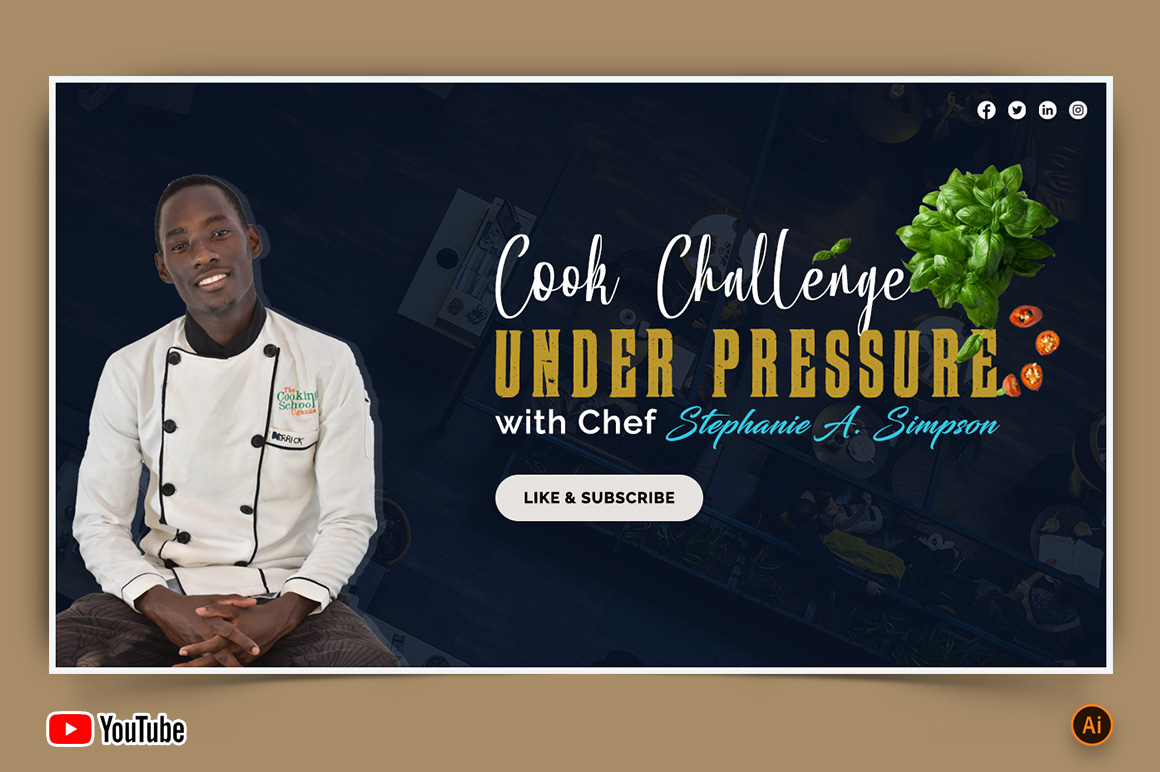 Chef Cooking YouTube Thumbnail Design -02