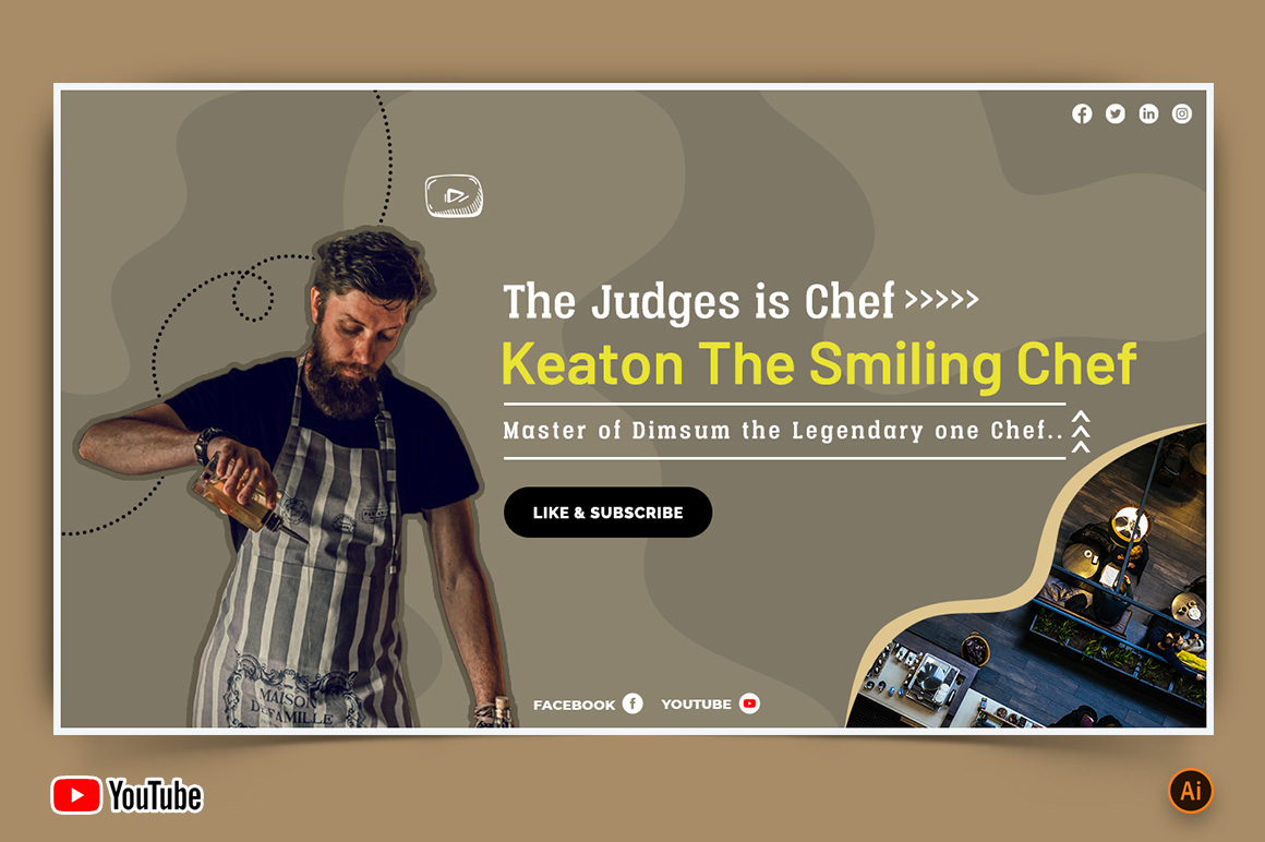 Chef Cooking YouTube Thumbnail Design -10