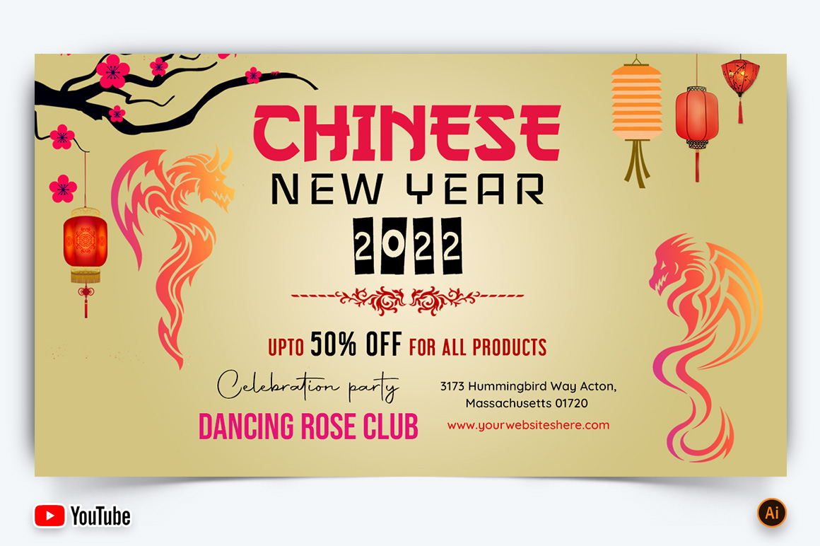 Chinese New Year YouTube Thumbnail Design -12