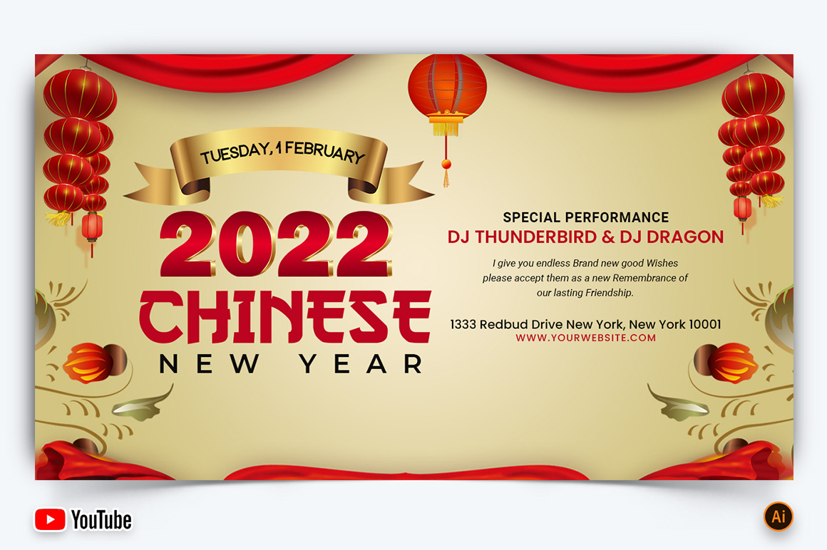 Chinese New Year YouTube Thumbnail Design -16