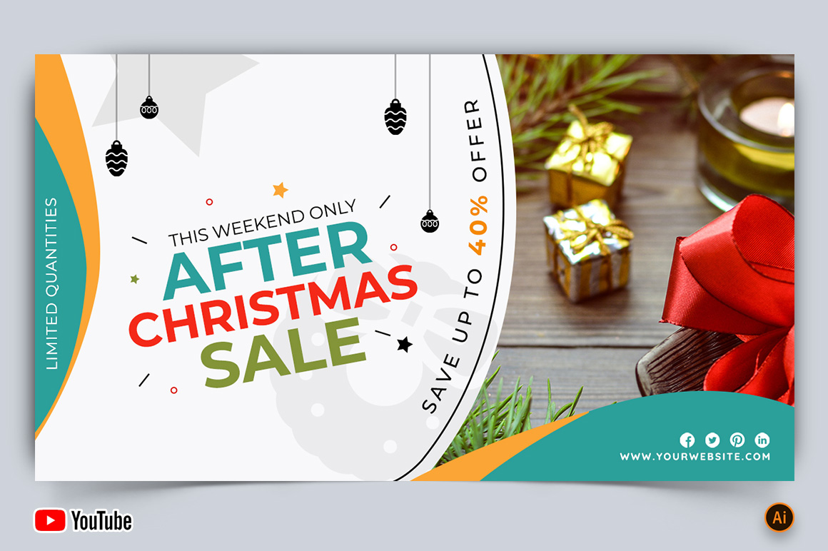 Christmas Sale YouTube Thumbnail Design -04