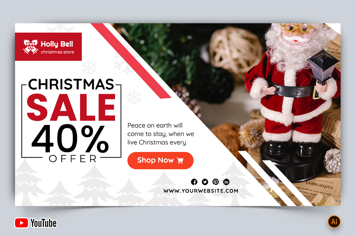 Christmas Sale YouTube Thumbnail Design -07