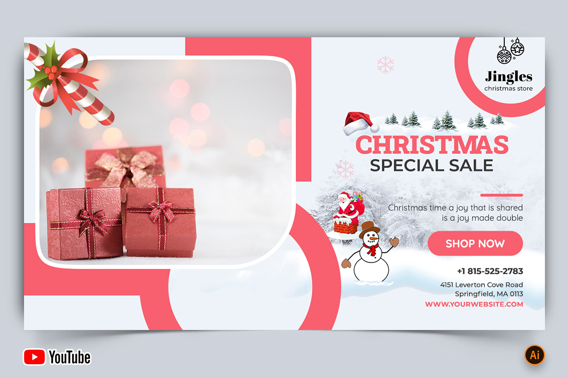 Christmas Sale YouTube Thumbnail Design -12