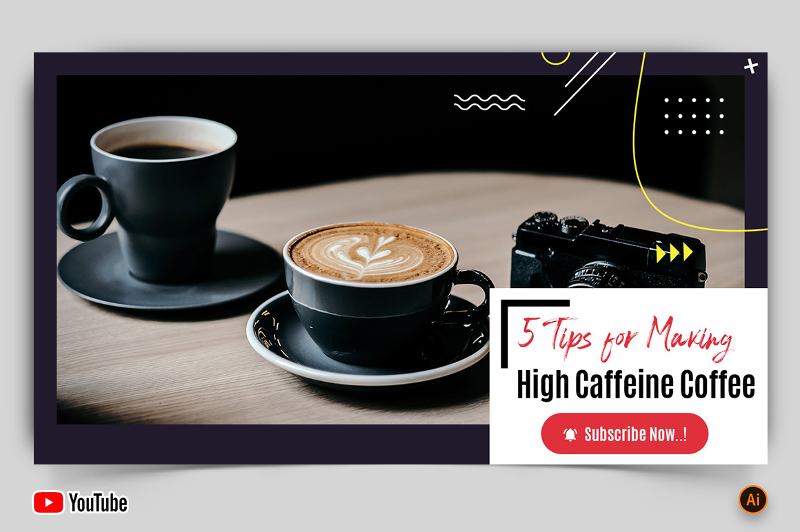 Coffee Making YouTube Thumbnail Design -07