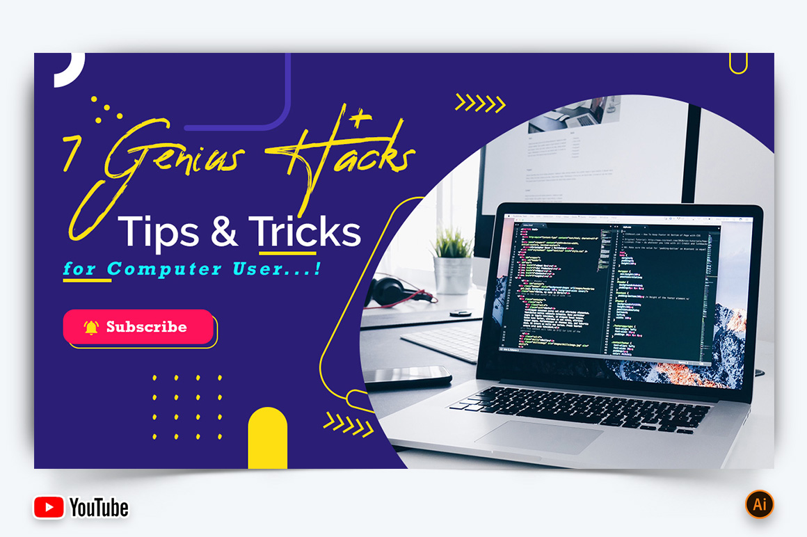 Computer Tricks and Hacking YouTube Thumbnail Design -04