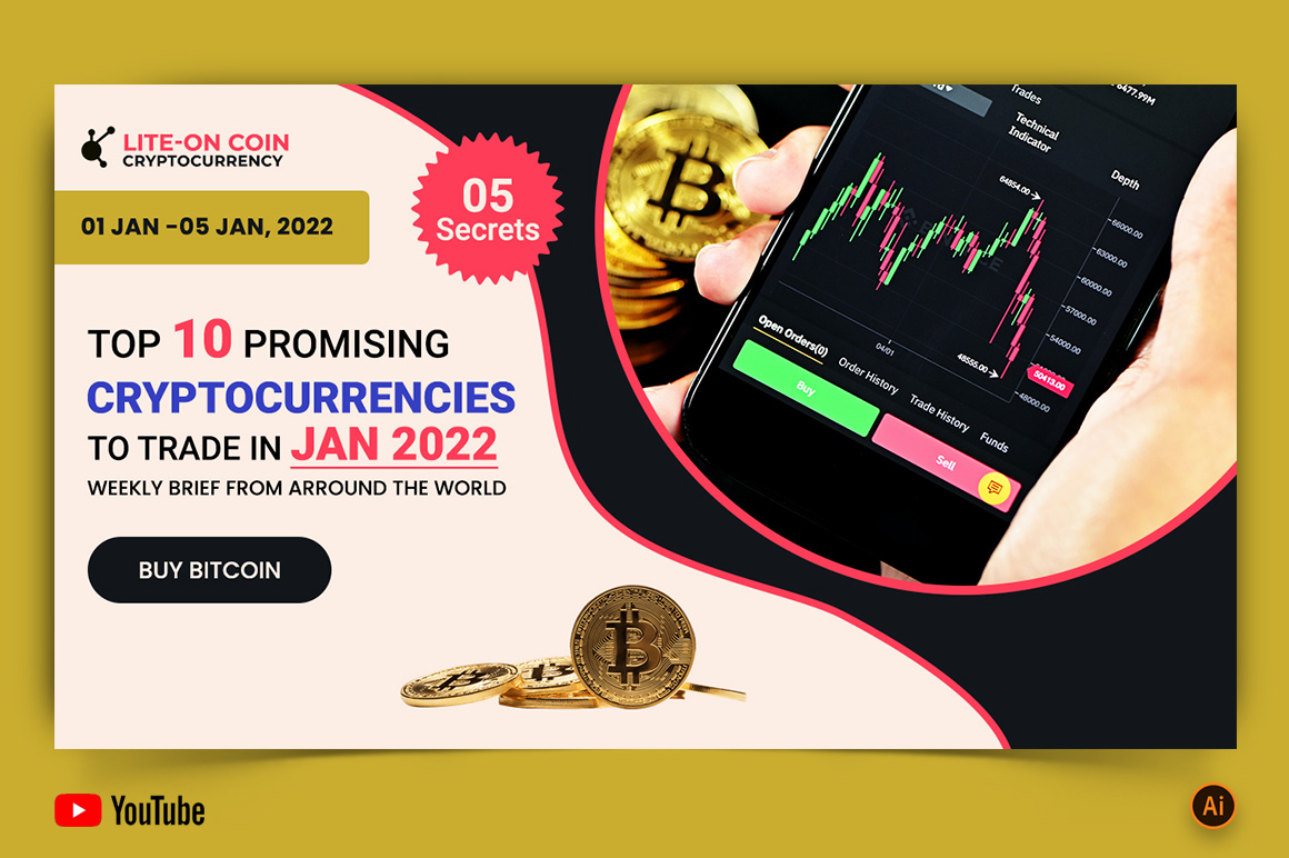 Cryptocurrency YouTube Thumbnail Design -01