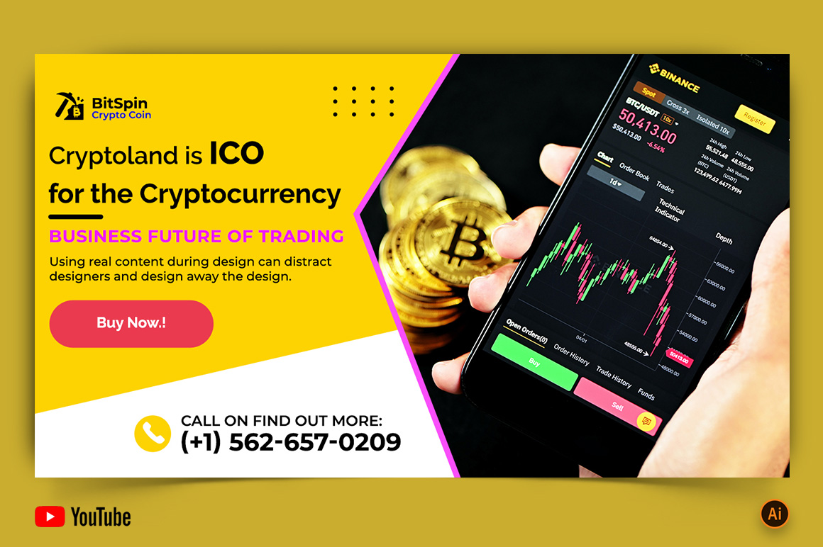 Cryptocurrency YouTube Thumbnail Design -17