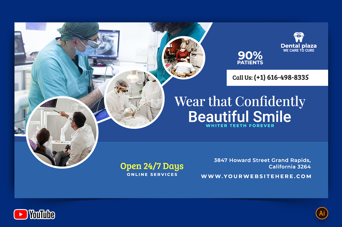 Dental Care YouTube Thumbnail Design -06