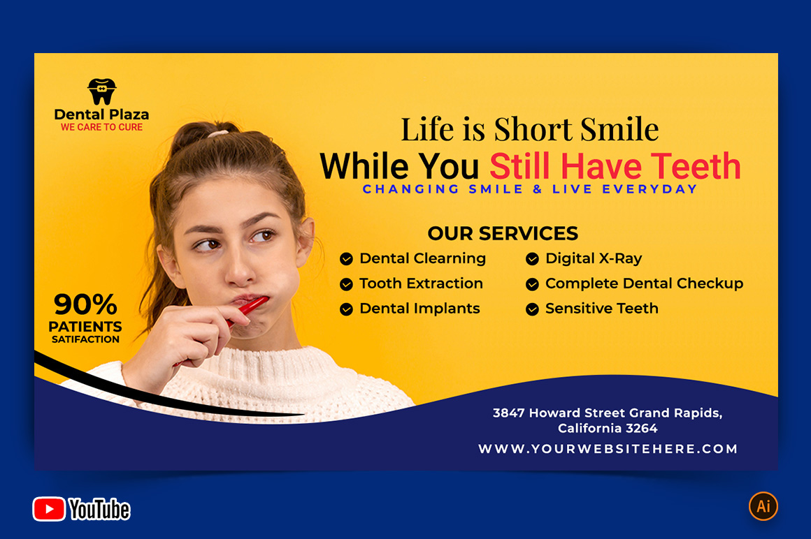 Dental Care YouTube Thumbnail Design -09