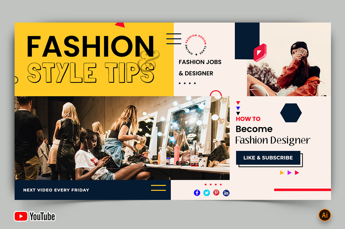 Fashion YouTube Thumbnail Design -08