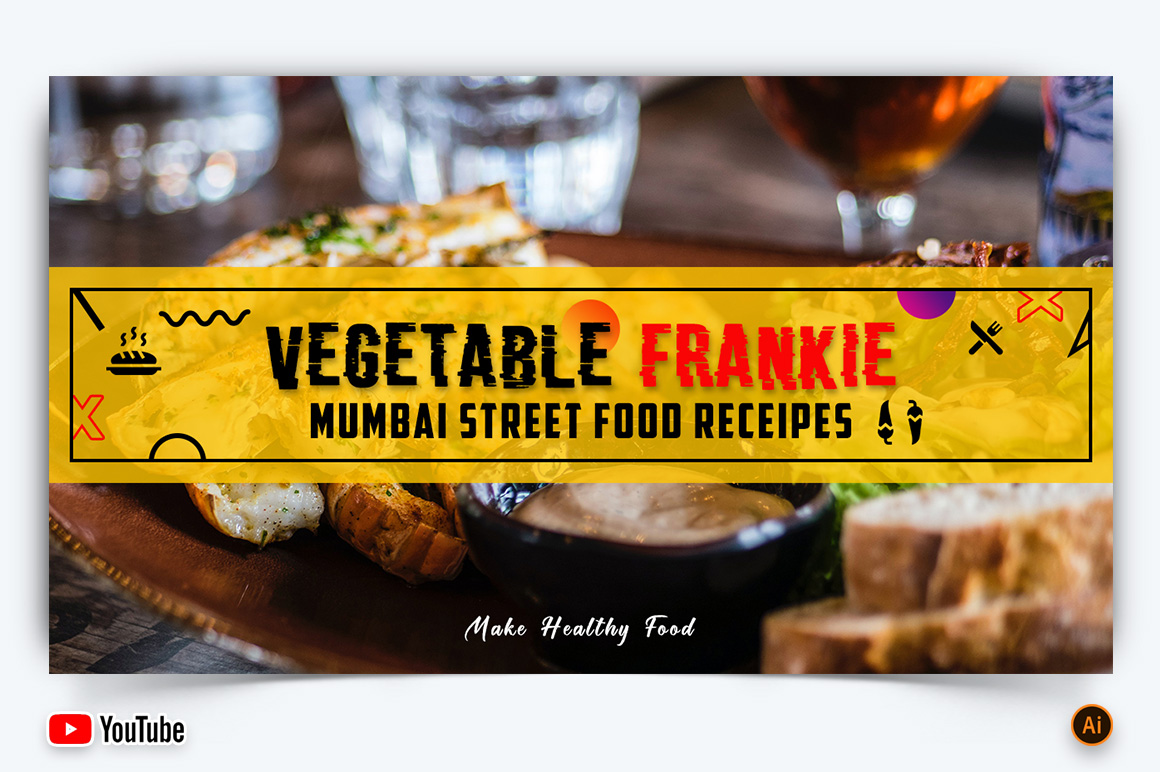 Food and Restaurant YouTube Thumbnail Design -06