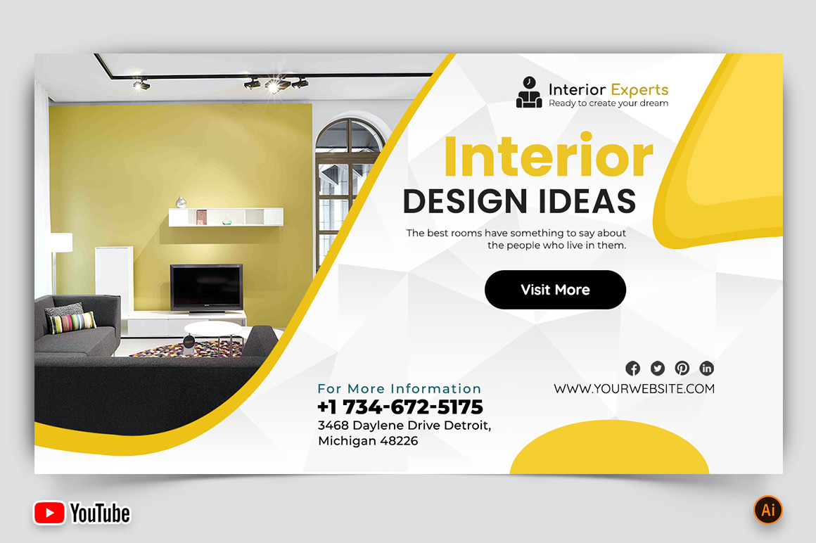 Interior Minimal YouTube Thumbnail Design -21