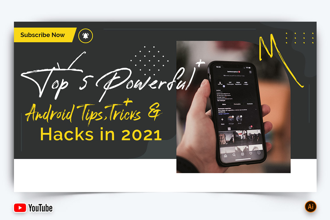 Mobile Tips Tricks YouTube Thumbnail Design -05