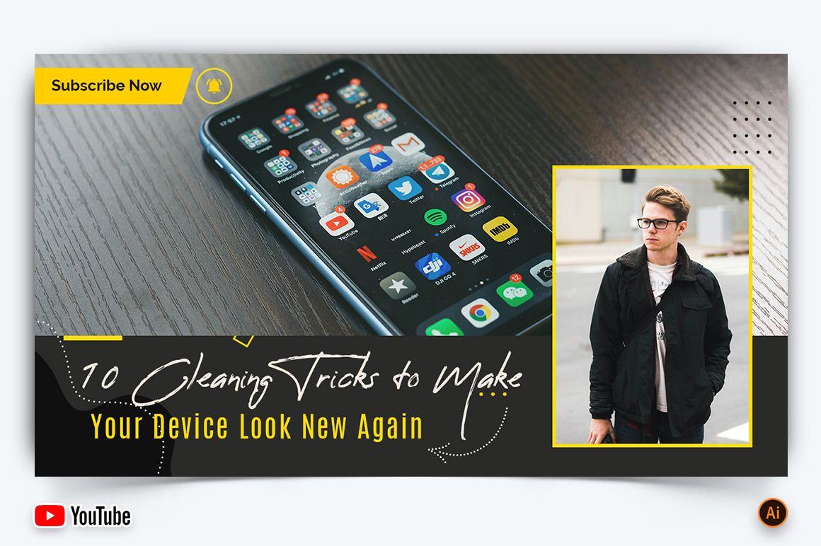 Mobile Tips Tricks YouTube Thumbnail Design -18