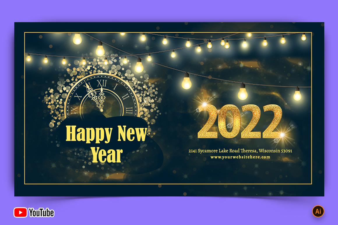 New Year YouTube Thumbnail Design -01