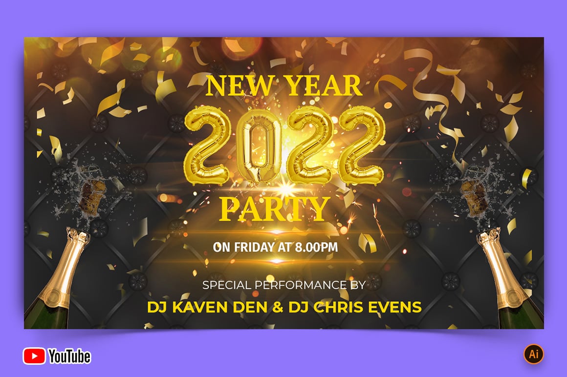 New Year YouTube Thumbnail Design -11