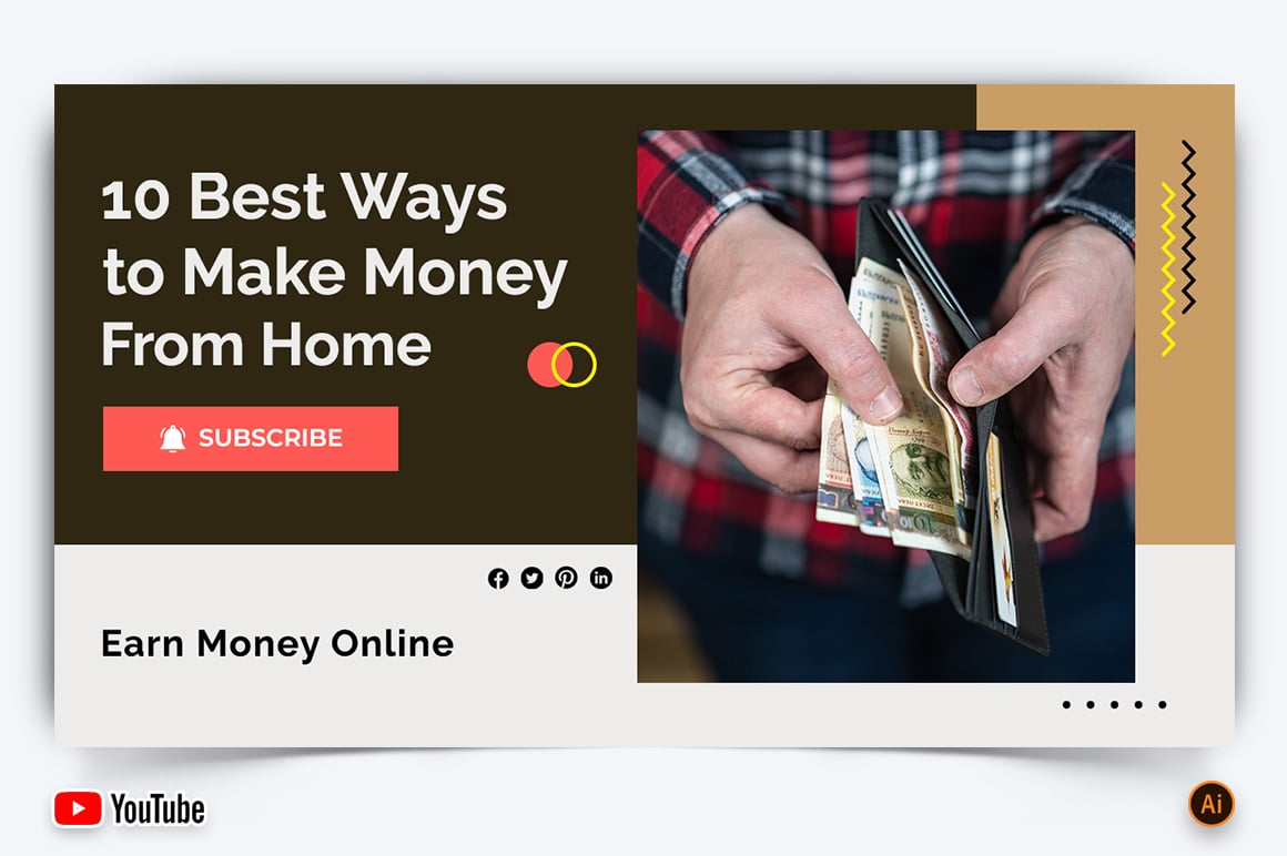 Online Money Earnings YouTube Thumbnail Design -02