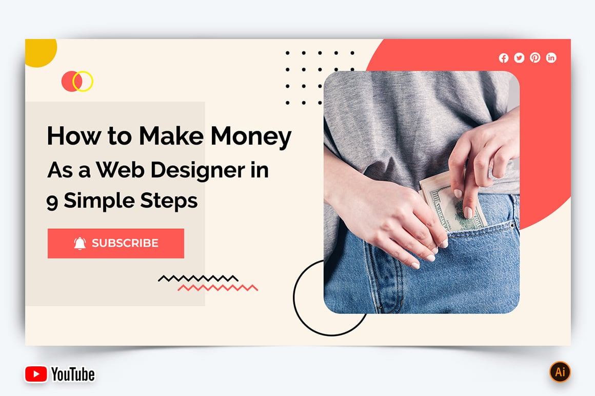 Online Money Earnings YouTube Thumbnail Design -05