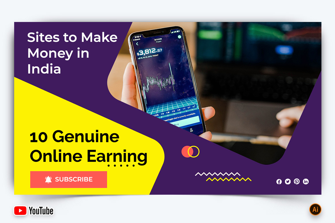 Online Money Earnings YouTube Thumbnail Design -09