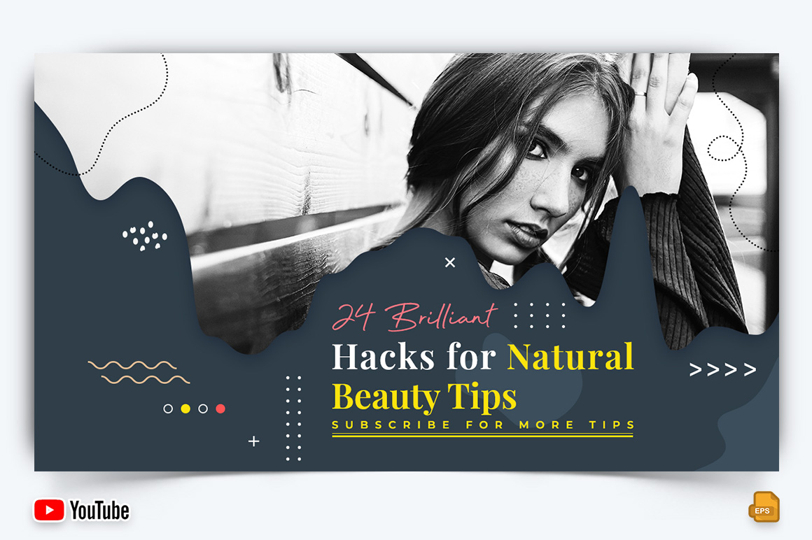 Beauty Tips YouTube Thumbnail Design -007