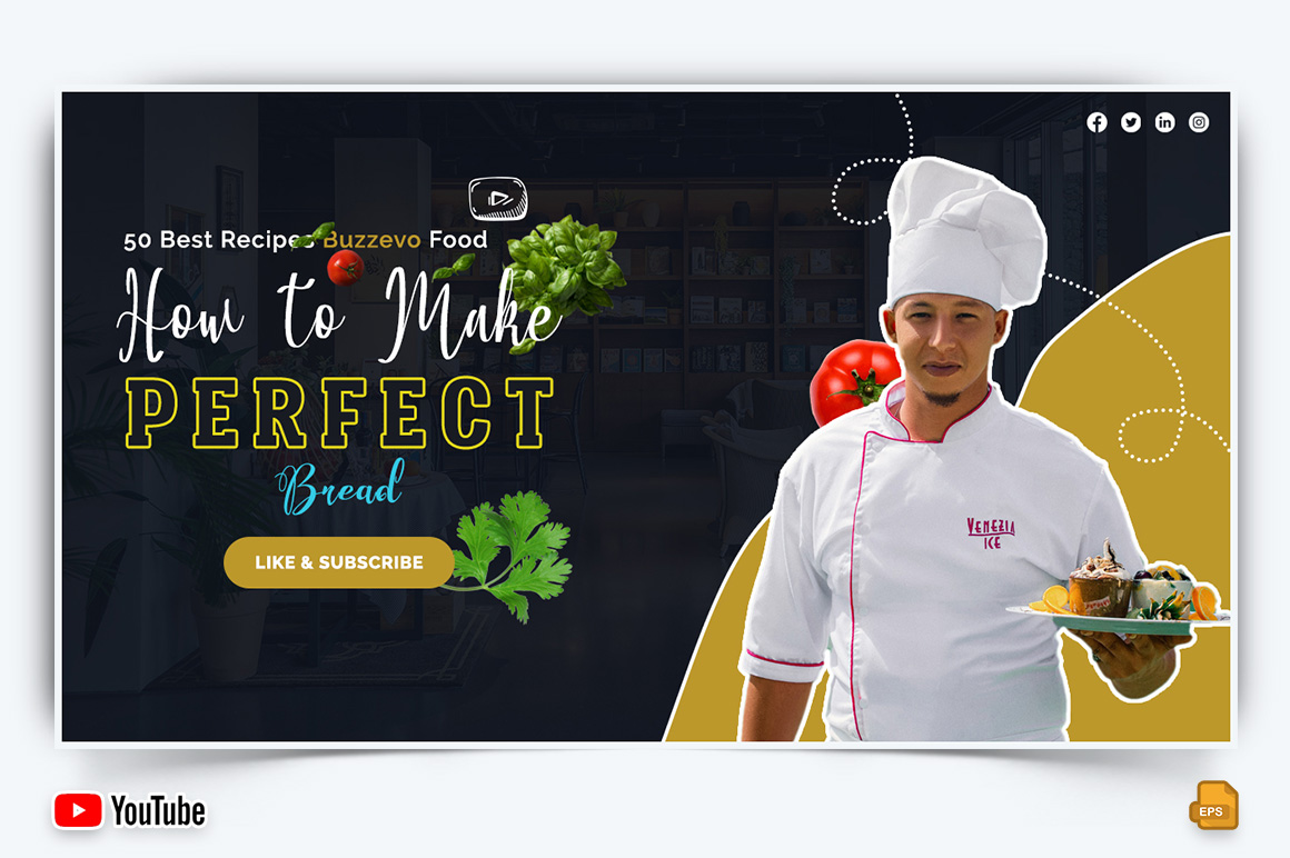 Chef Cooking YouTube Thumbnail Design -004