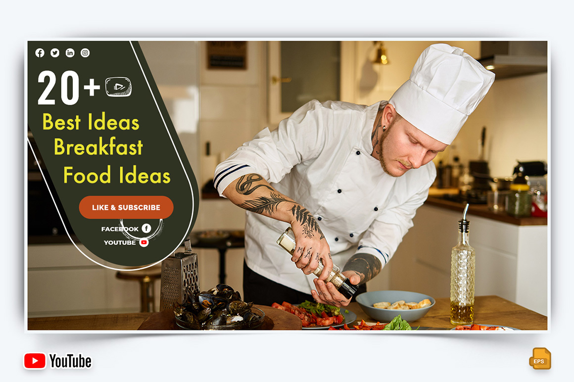 Chef Cooking YouTube Thumbnail Design -007