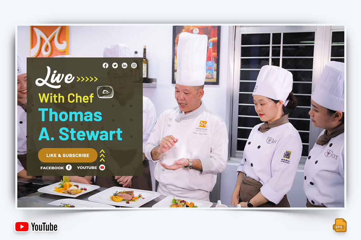 Chef Cooking YouTube Thumbnail Design -009