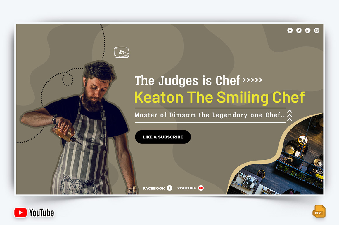 Chef Cooking YouTube Thumbnail Design -010