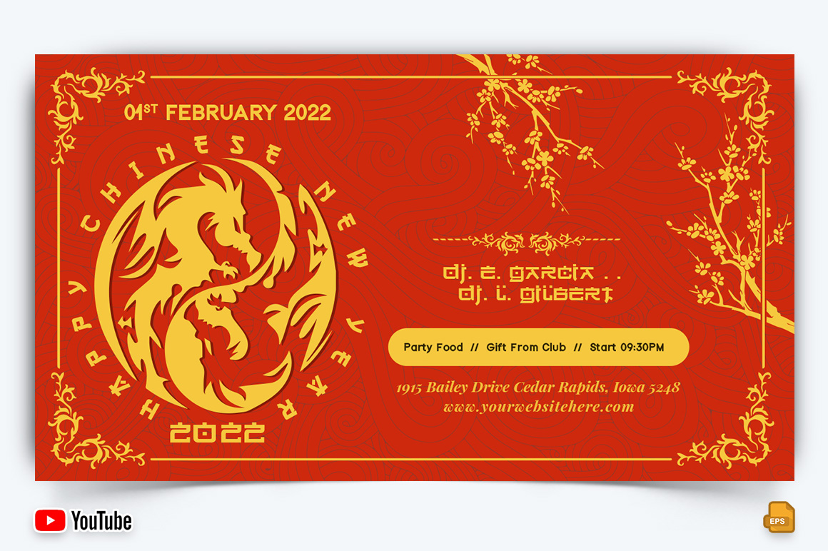 Chinese NewYear YouTube Thumbnail Design -003
