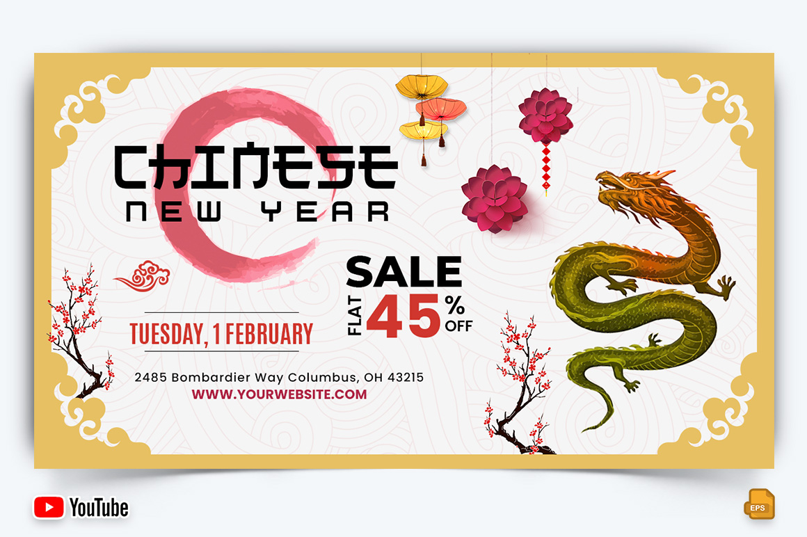 Chinese NewYear YouTube Thumbnail Design -010