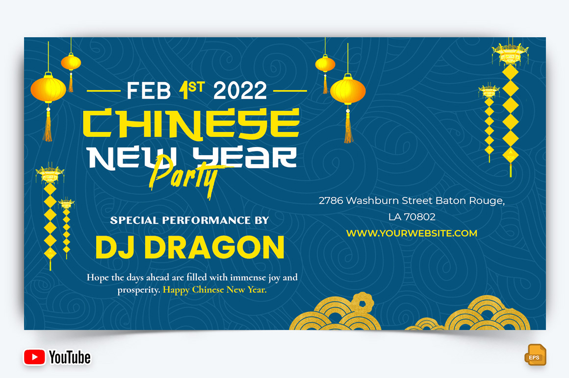 Chinese NewYear YouTube Thumbnail Design -014