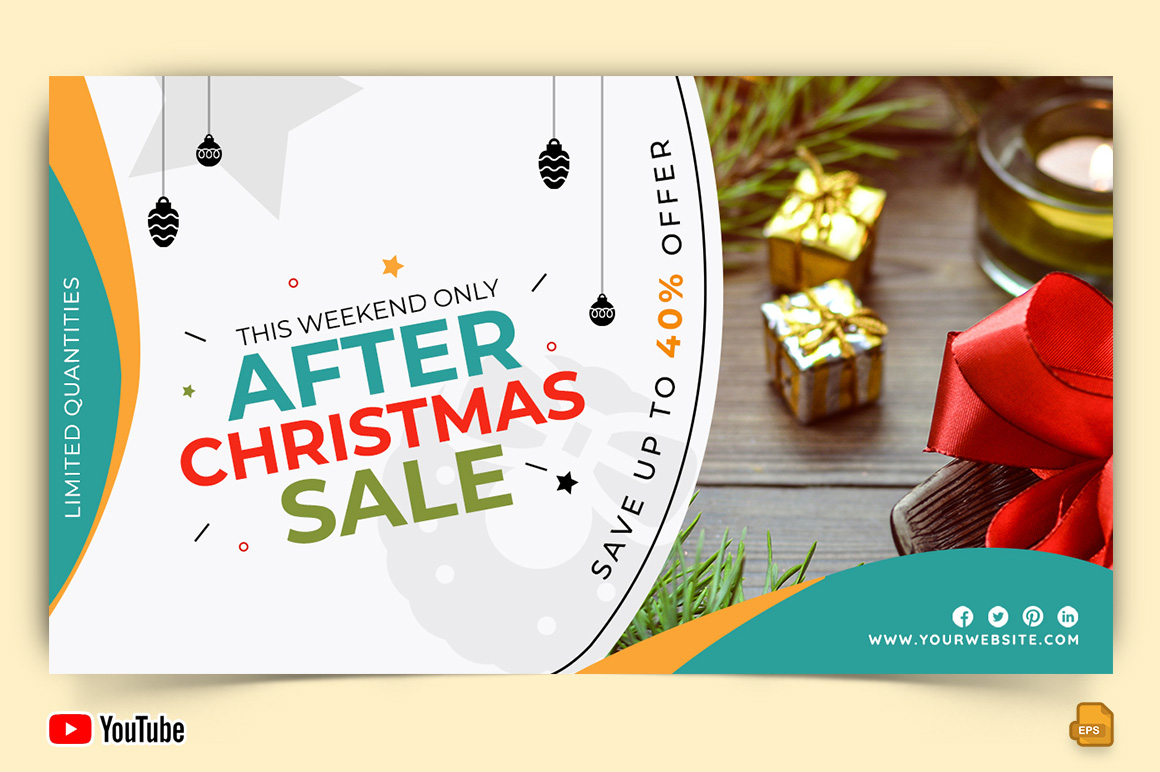 Christmas Sale YouTube Thumbnail Design -004