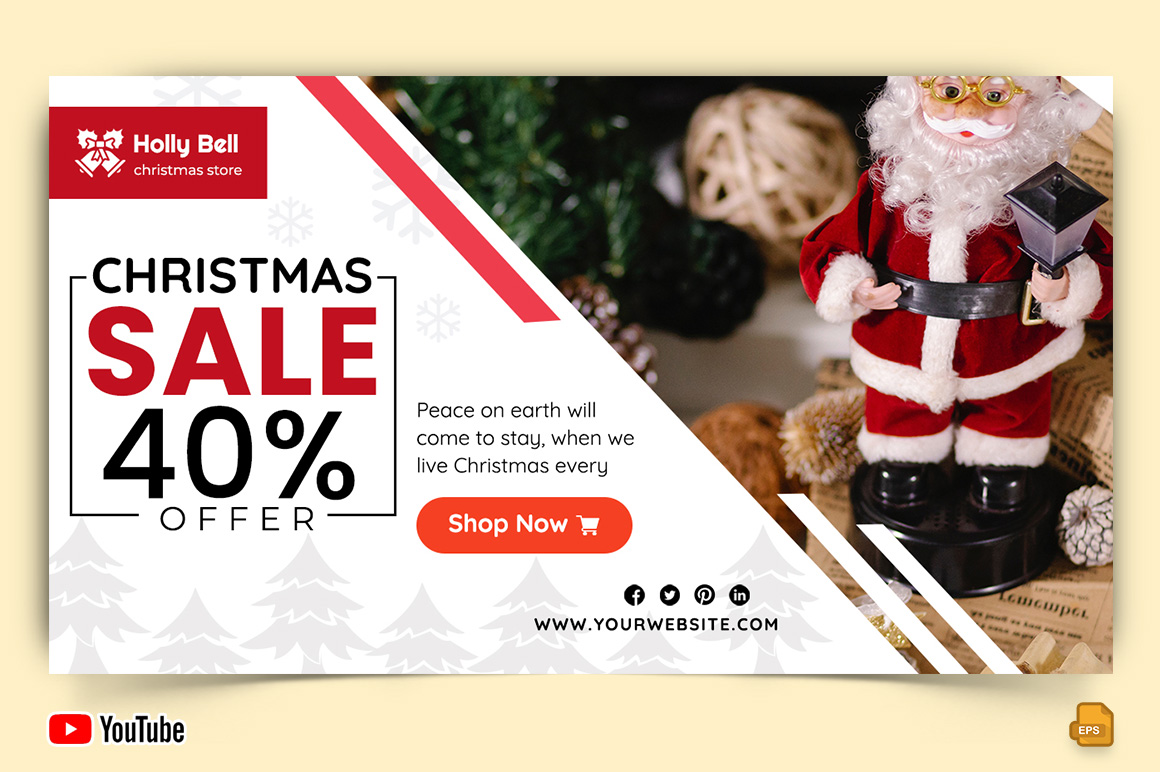 Christmas Sale YouTube Thumbnail Design -007