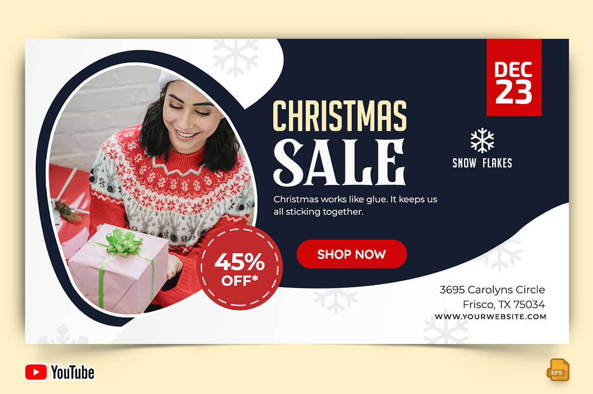 Christmas Sale YouTube Thumbnail Design -010