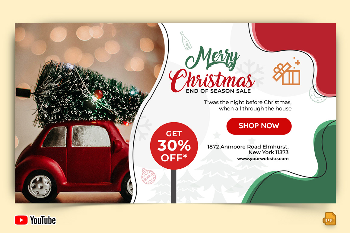 Christmas Sale YouTube Thumbnail Design -011