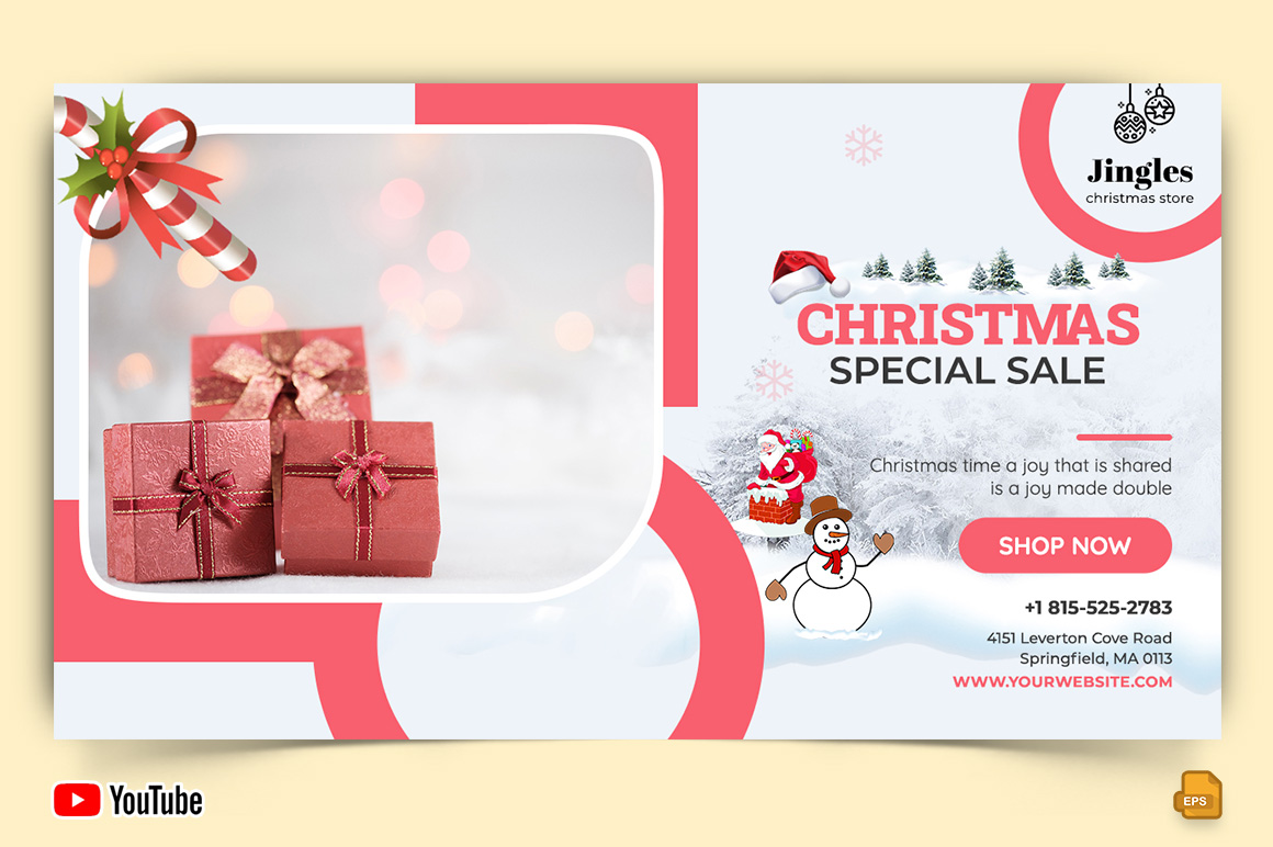 Christmas Sale YouTube Thumbnail Design -012