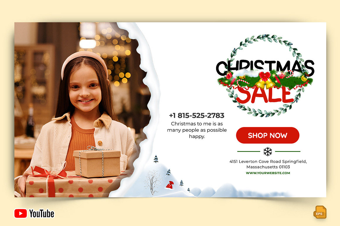 Christmas Sale YouTube Thumbnail Design -013