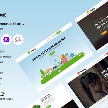 Charity Donate Responsive Website Templates 293173