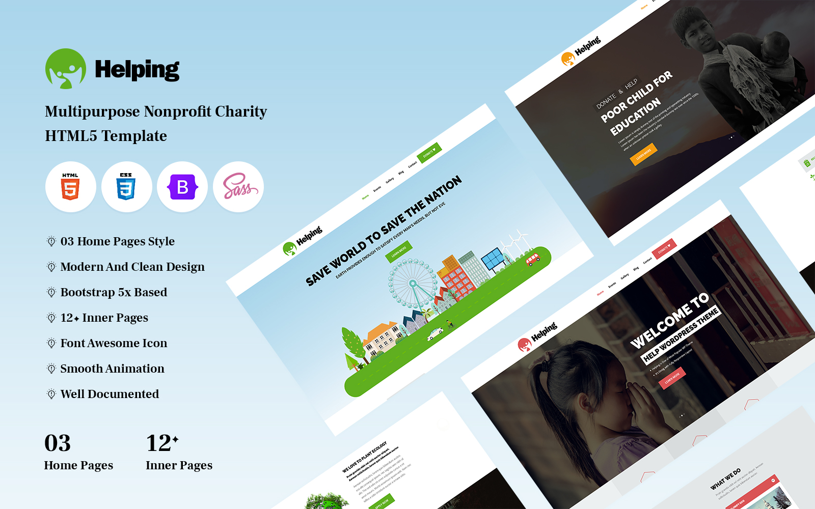 Donatee – Nonprofit Charity HTML Template »  - Premium Themes  & Templates