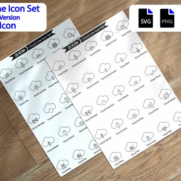Attachment Cloud Icon Sets 293206