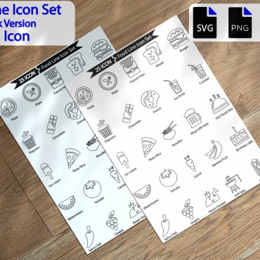 Hot Food Icon Sets 293216